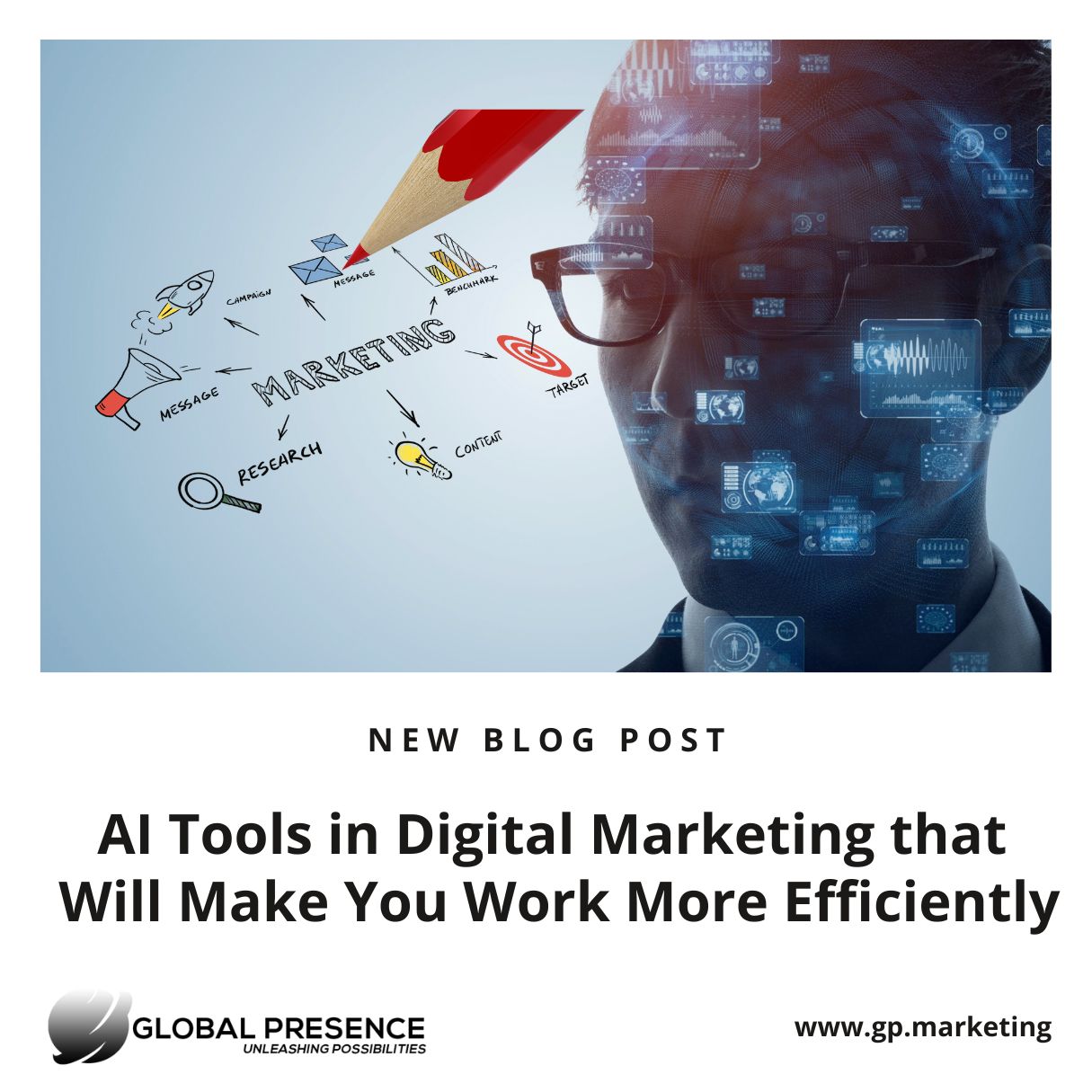 AI Tools in Digital Marketing that Will Make You Work More Efficiently blog banner
